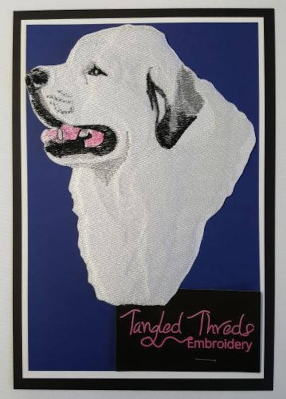 Great Pyrenees Dog Embroidered Patch 5.2/" x 4.8/" FREE USA SHIPPING