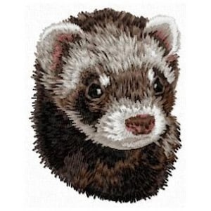 Ferret Embroidered Patches, Hats & Beanies Free USA Shipping