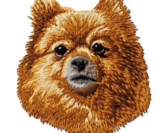 Pomeranian Buff Color, haftowane naszywki