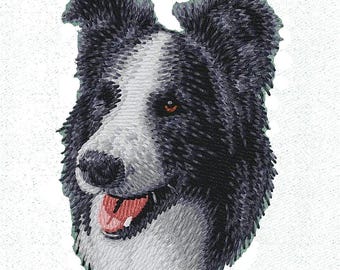 Border Collie Gestickter Aufnäher 2 "3" und 4" Größen