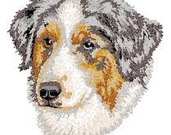 Australian Shepherd, Aussie Dog Embroidered Patches Comes in 2" 3" and 4" size