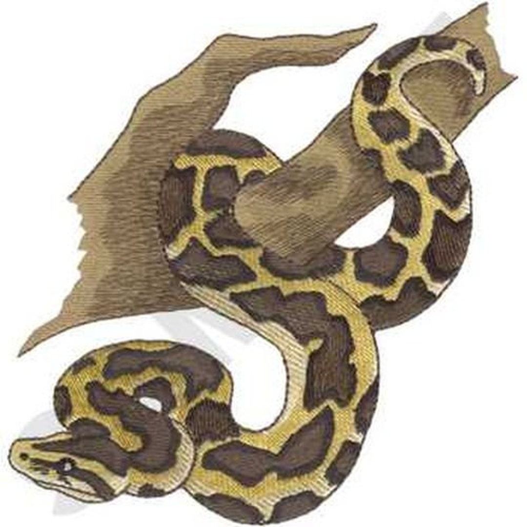 Snake Burmese Python Reptile Embroidered Patch Comes in 2 Sizes or I ...