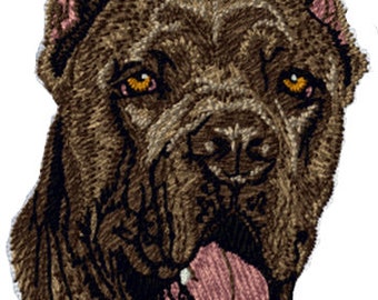 Cane Corso Dog Embroidered Patches 2&quot; 3&quot; and 4&quot;