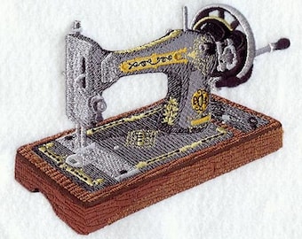 Antieke naaimachine geborduurde patch 2 maten beschikbaar