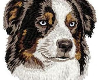 Australian Shepherd, Aussie Dog Embroidered Patches 2" 3" and 4" Sizes