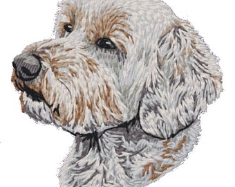 Doodle Dog Labradoodle Goldendoodle Dog WHTB Embroidered Patch