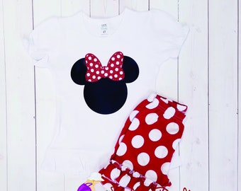 Birthday Outfit, Minnie Mouse Outfit, Disney Outfit, Minnie Mouse Theme Outfit