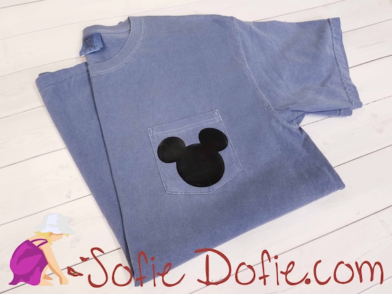 Mickey Mouse Shirt, Disney Inspired Shirt, Pocket Shirt, Comfort Colors Shirt