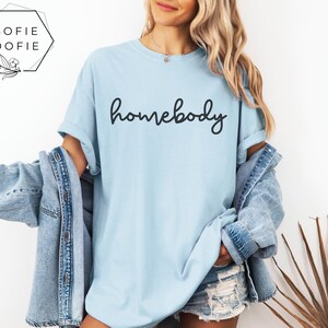 Homebody Sweatshirt, Introvert Crewneck, Comfort Colors Sweatshirt immagine 10