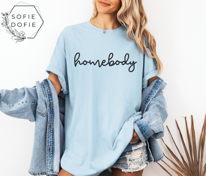 Homebody Sweatshirt, Introvert Crewneck, Comfort Colors Sweatshirt immagine 10