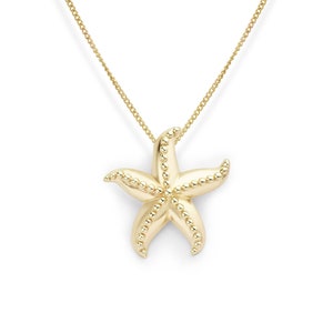 Gold Starfish Necklace - Gold Plated Starfish Necklace - Holiday Jewellery - Beach Necklace - Starfish Jewellery - Starfish
