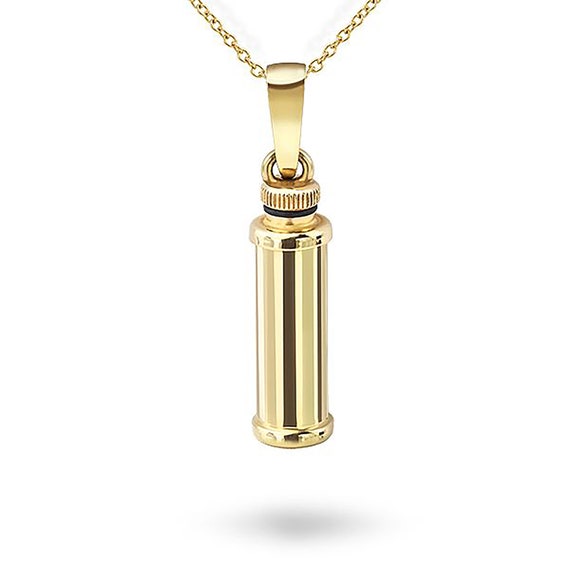 Gold keepsake sale necklace for ashes