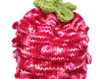 Berry Hat Knitting Pattern sizing for babies to adult