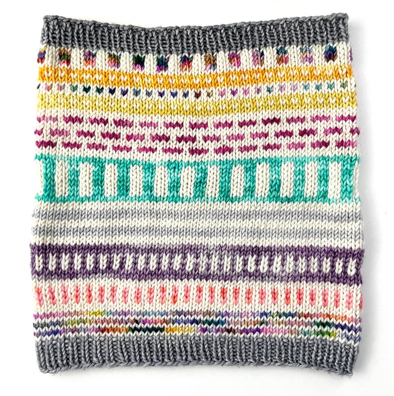 Stranded Colorwork Cowl Show Your Stripes Cowl Knitting Pattern - Knit Using Worsted Weight ...