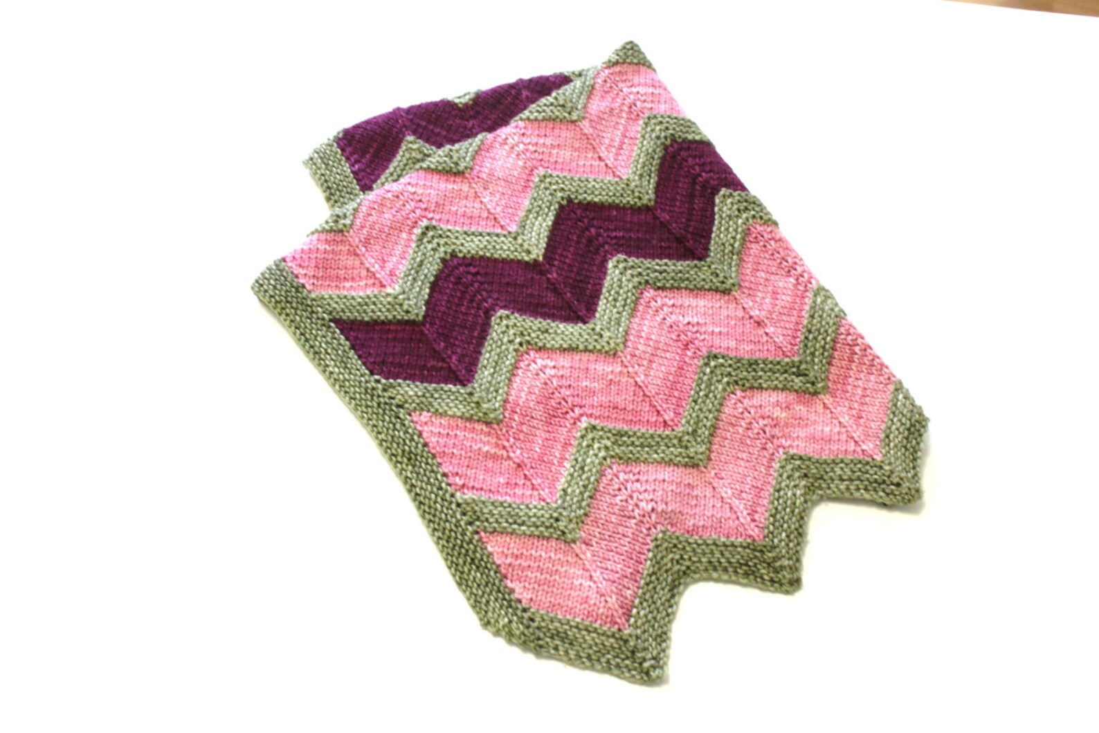 Zip Baby Blanket Pattern Chevron Knit Baby Blanket Pattern in Two to