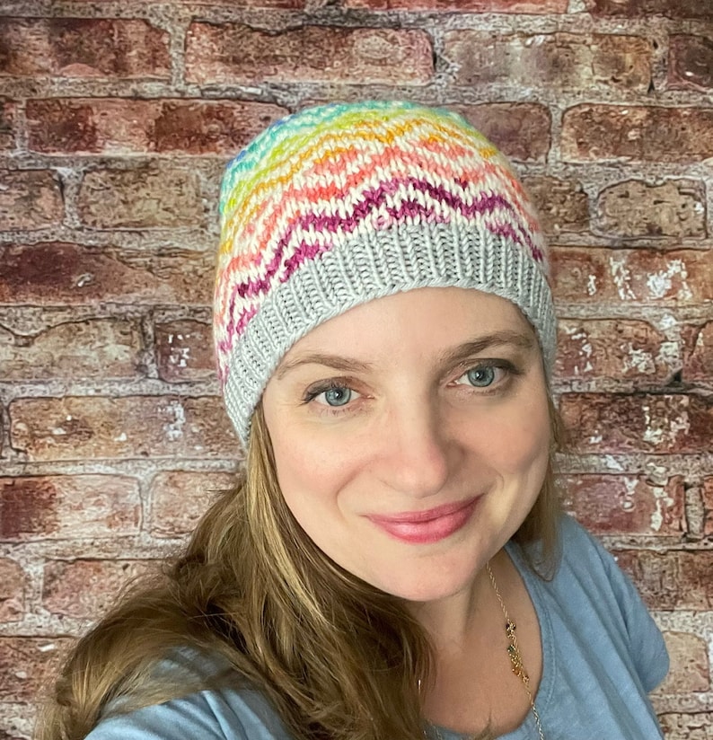 Kismet Hat - Worsted Weight Hat in Stranded Colorwork Knitting Pattern ...
