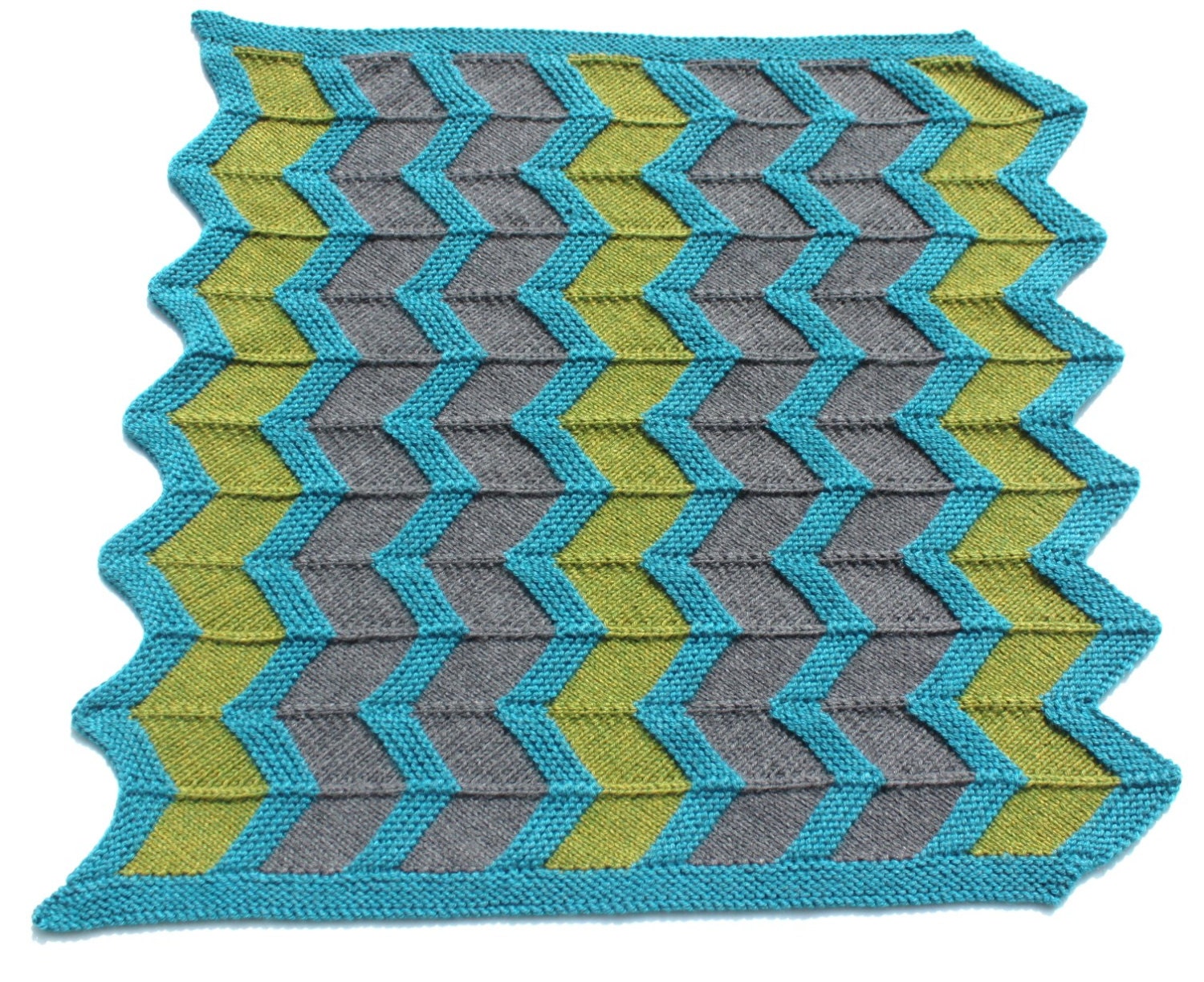 Zip Baby Blanket Pattern Chevron Knit Baby Blanket Pattern in Two to