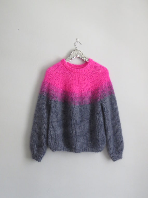 【IONSEOUL】(UNISEX) Mohair stripe heavy knit 4FM151 Designer fashion, Seoul-fully created | W Concept