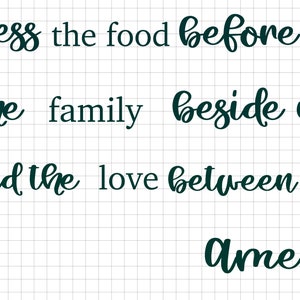 Bless the food