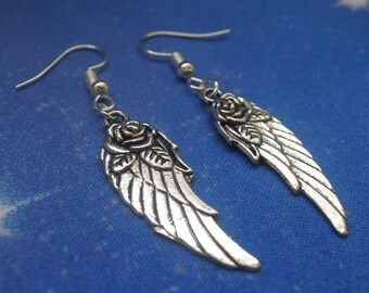 Wing Earrings - Angel Wing Earrings - Bird Wing Earrings - Guardian Angel