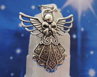 Guardian Angel Gold Tone Christmas Holiday Bead for European Charm Bracelets id-1454 