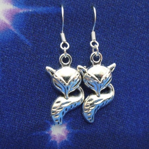 Fox-oorbellen - Fox-oorbellen VK - Silver Fox-oorbellen - sterlingzilver beschikbaar