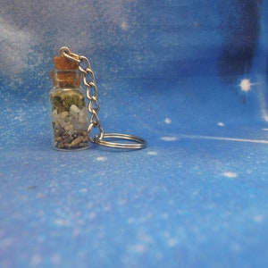 Calming Spell Keyring Anxiety Talisman Calming Bottle Anxiety Relief image 5