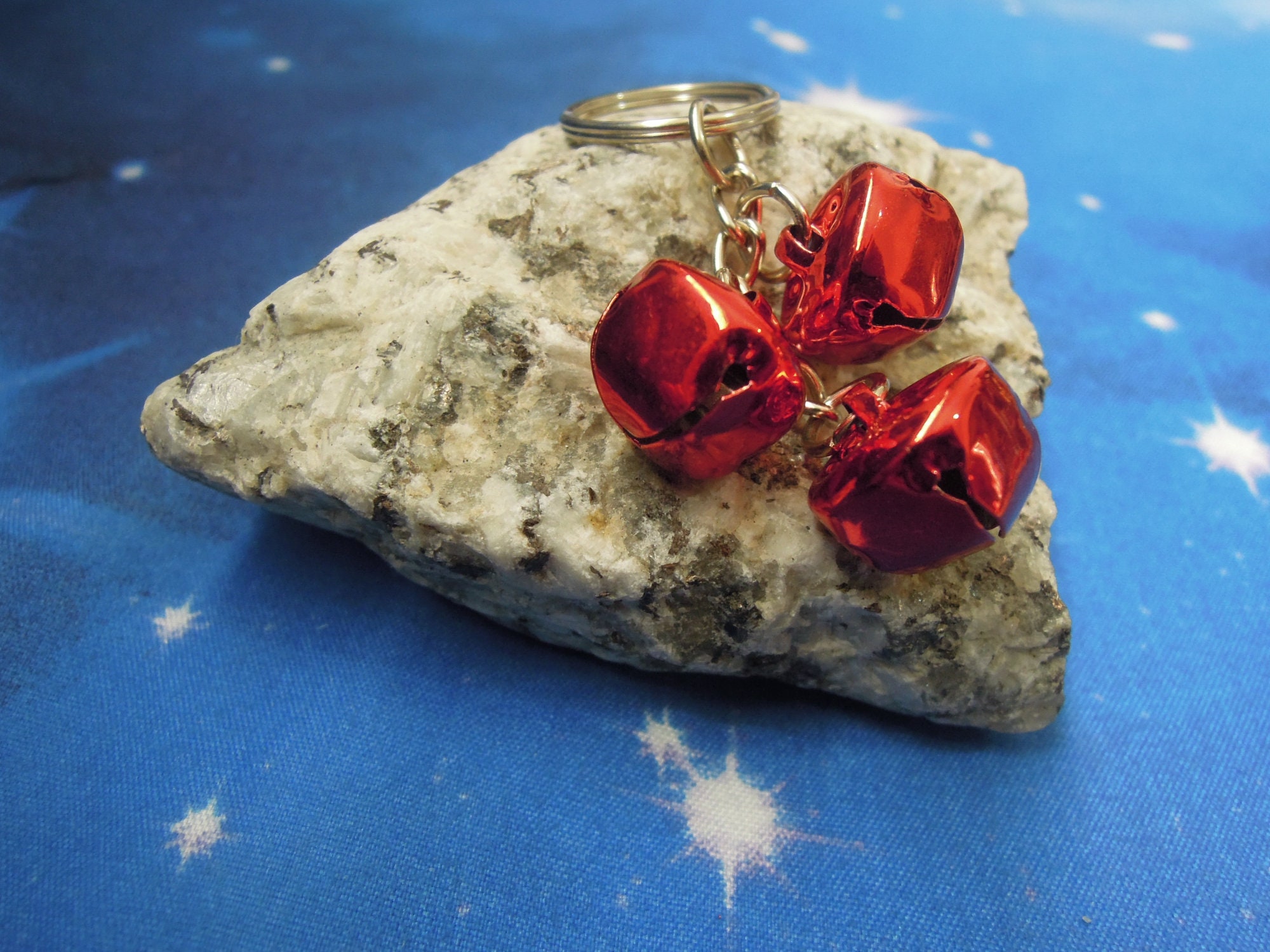 Bell Keyring - Ringing Bell Keyring - Jingling Bell - Red Bell Bag ...