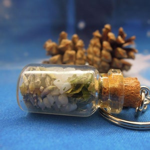 Calming Spell Keyring Anxiety Talisman Calming Bottle Anxiety Relief image 2