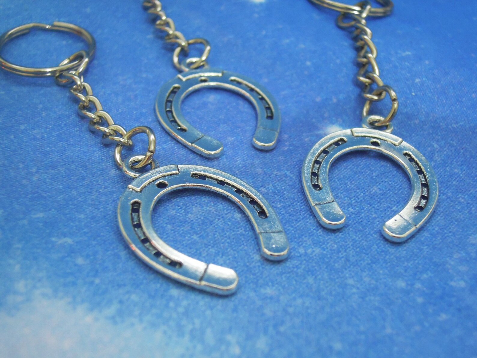 Horseshoe Keyring Lucky Charm Horseshoe Charm Good Luck Etsy