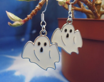 Ghost Earrings - Halloween Ghost Earrings - Spooky Earrings - Halloween Gifts