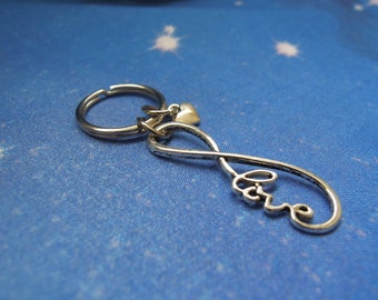 Love Keyring - Infinite Love - Infinity Keyring - Gift for Loved One UK