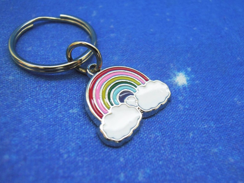 Rainbow Keychain Rainbow Keyring UK Rainbow Gift Etsy UK