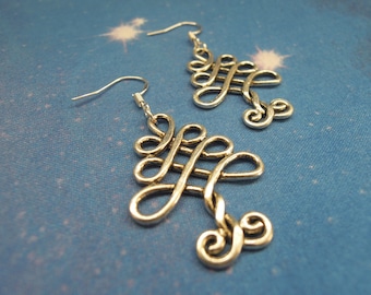 Tree Earrings - Celtic Earrings - Celtic Tree - Celtic Knot Earrings