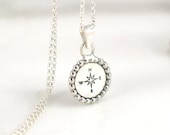 Compass necklace, Compass pendant, Journey necklace, Compass for new life, Minimalist jewelry, 925 Silver, 100% Handmade, Adventure pendant