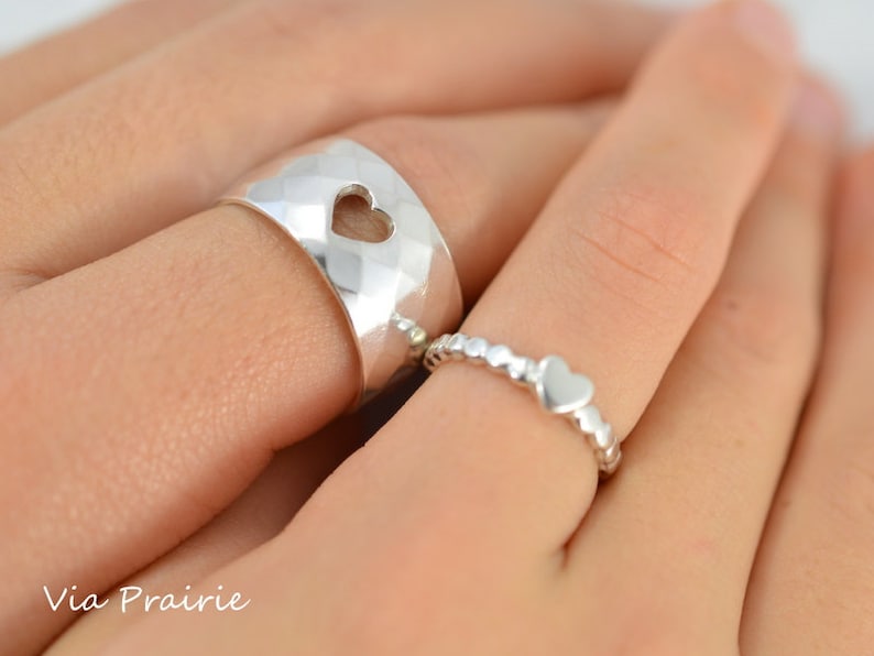 Mom and Baby ring Mother Daughter ring Baby gift ring Baby Etsy