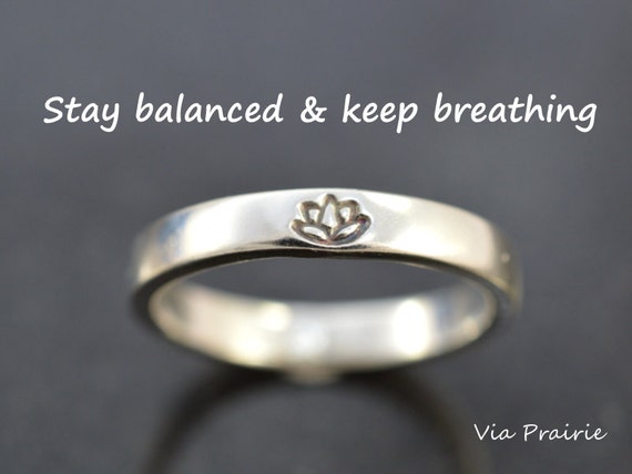 925 Sterling Silver Round Lotus Flower Unisex Ring