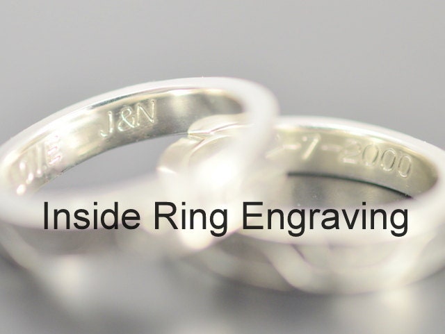 Personalized engraving, Custom engraving, Inside ring engraving, Add-on engraving order, Ring is NOT included