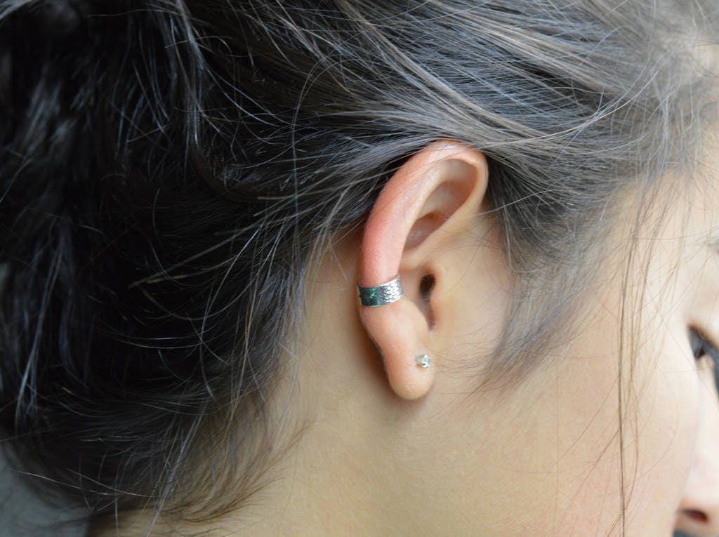 Lotus Ear Cuff 925 Silver Ear Cuff Boho Ear Cuff Zen Yoga Etsy Canada