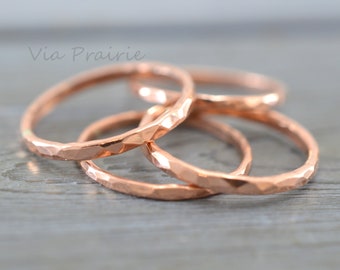Hammered Bright Copper Ring, Thin Arthritis Ring, Arthritis relief, Environmentalist, Boho Hippie Tribe antique jewelry, Pure raw copper
