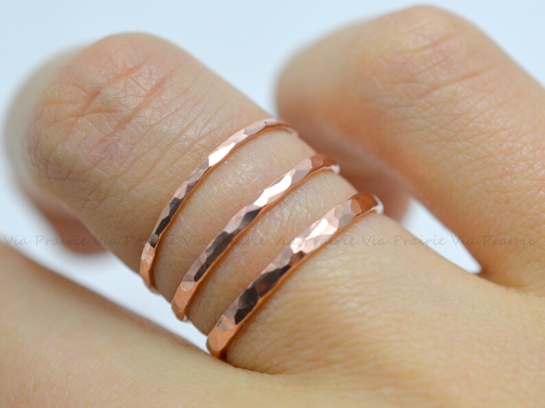 Hammered Bright Copper Ring Thin Arthritis Ring Arthritis Etsy Canada