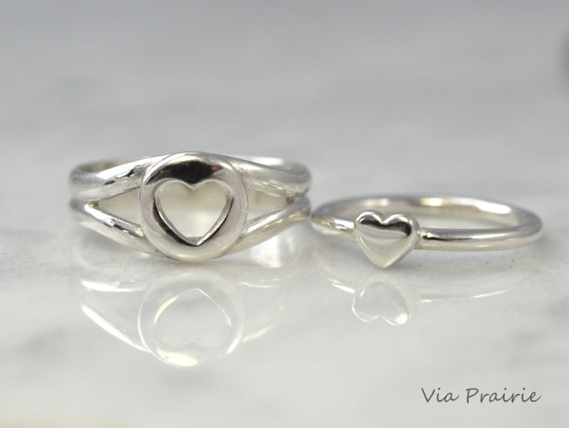 Mother Daughter Ring Mom and Baby Ring Baby Gift Ring Baby Etsy