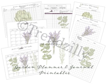 Garden Planner Printable, Garden Planner& Journal, Companion Planting, Garden Tracker, Garden Calendar, Gardening Journal Printable Download