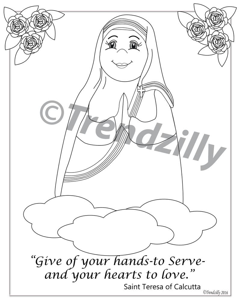 Soft Saint Coloring Book Saint Coloring Book Kids Coloring | Etsy