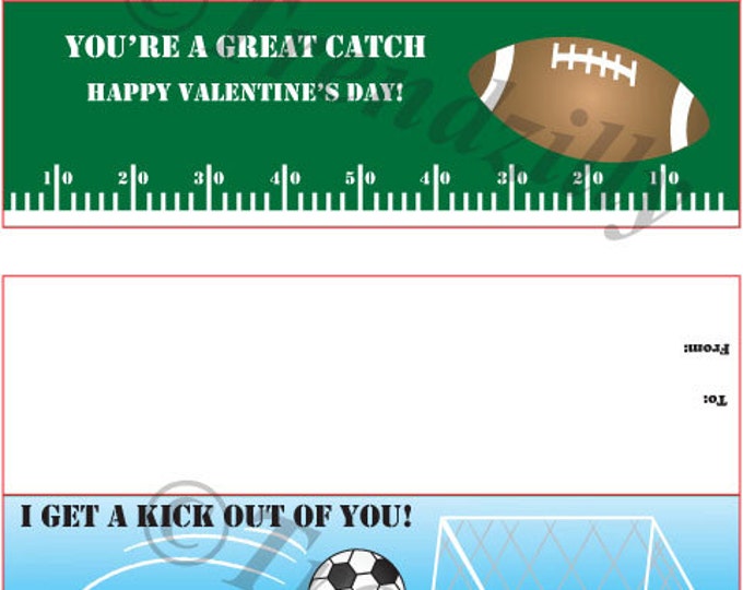 Sports Bag Topper Valentine, Valentine's Day, Boy Valentines, Kids Valentine, Printable Instant Download, Football, Soccer, Baseball.