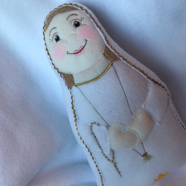 Our Lady of Fatima Doll, 100 year Anniversary of Fatima, Virgin Mary Doll, Our Lady, Our Lady of
