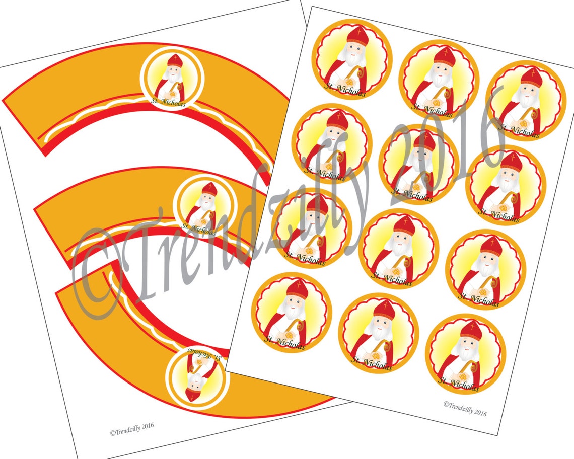 St. Nicholas Day Printables, Saint Nicholas Day Decoration Printable ...