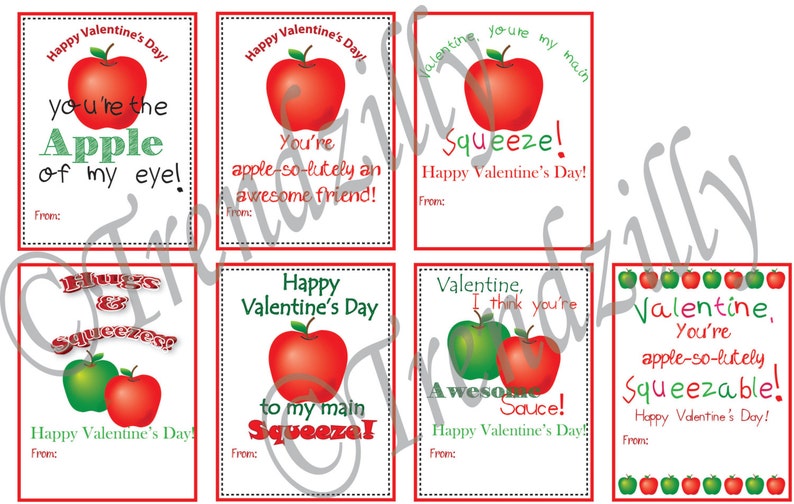 Kids Printable Valentine Apple Of My Eye Valentine Apple Pouch Valentine Hugs And Squeezes