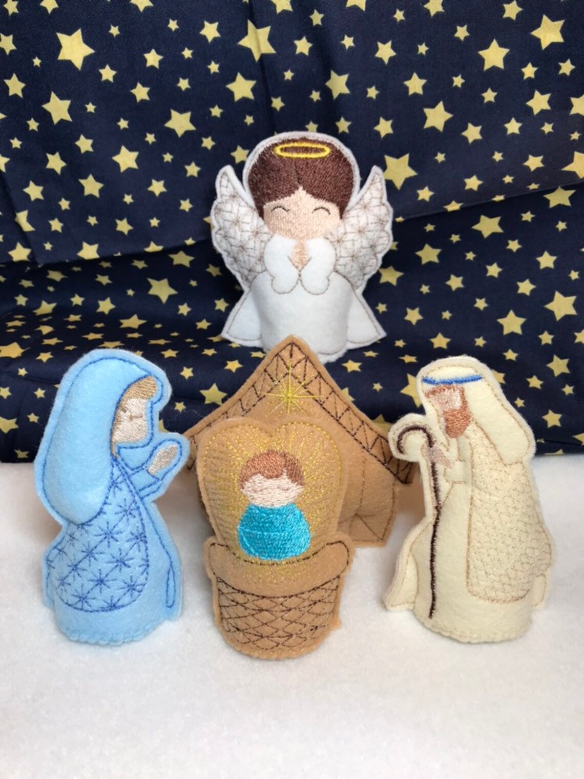 Nativity Scene Kids Nativity Set  Felt Nativity for Kids image 1