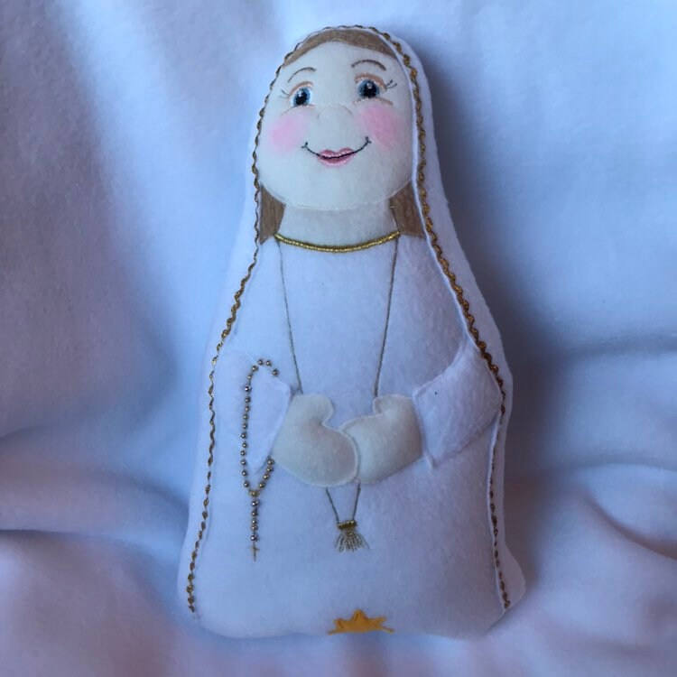Our Lady of Fatima Doll, 100 year Anniversary of Fatima, Virgin Mary Doll, Our Lady, Our Lady of